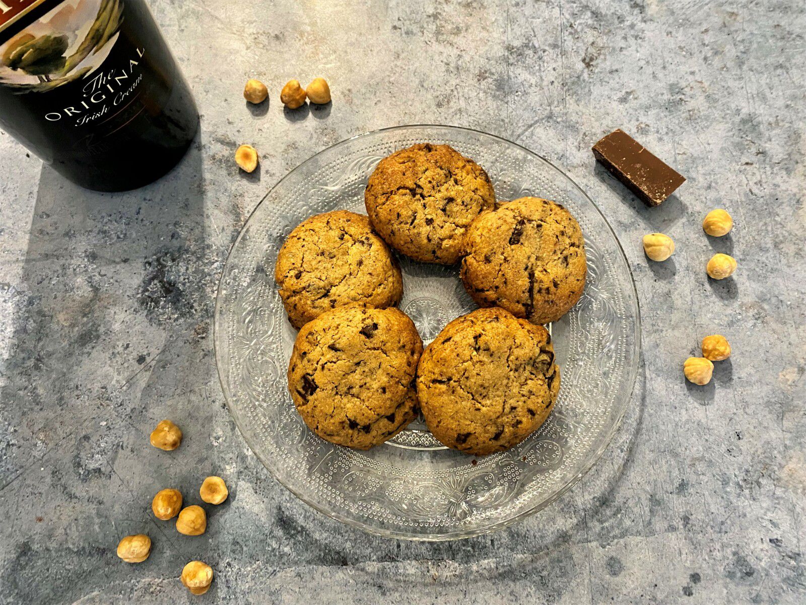 Cookies au Baileys, noisette et chocolat