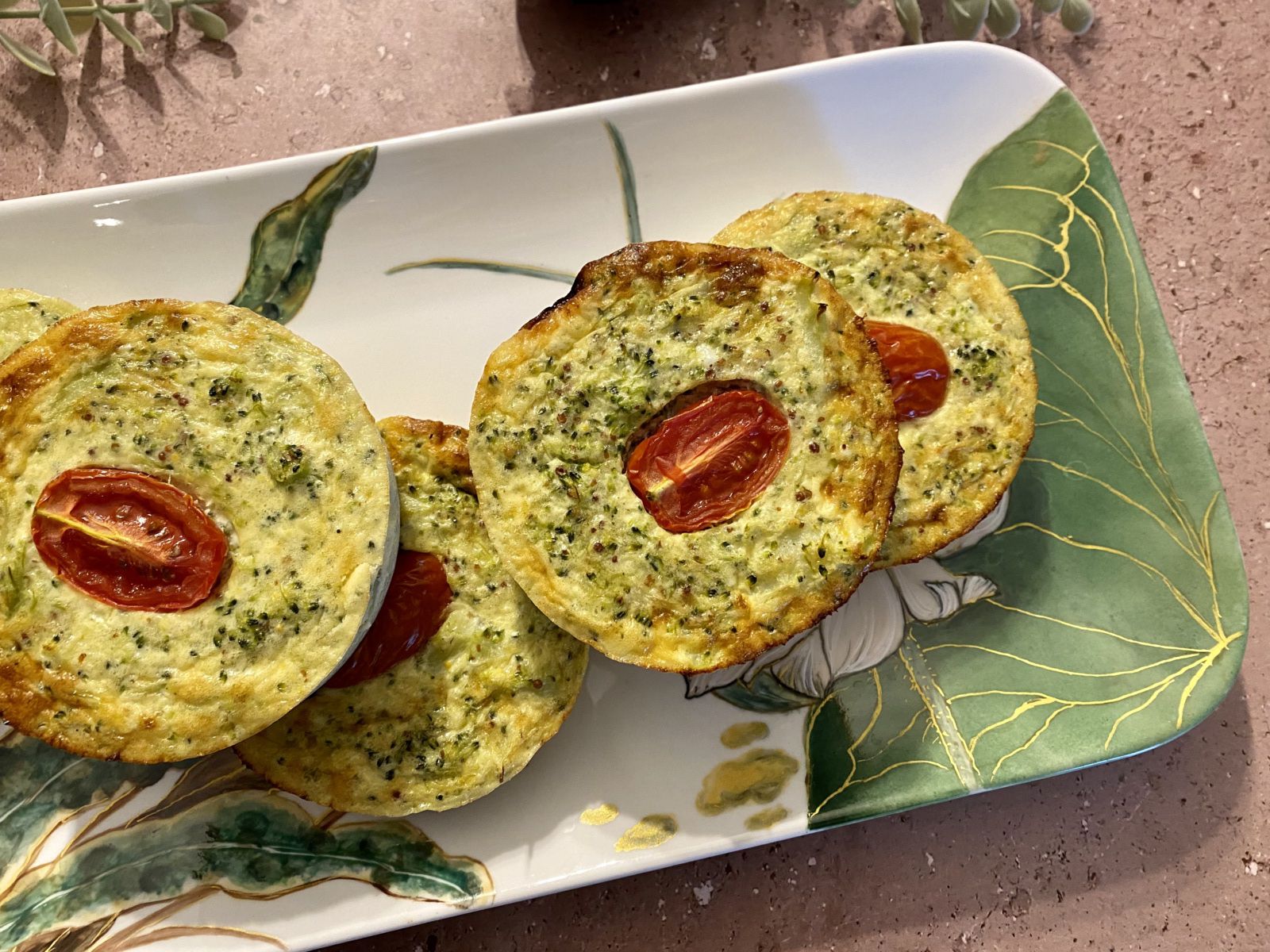 Flans aux brocolis et parmesan