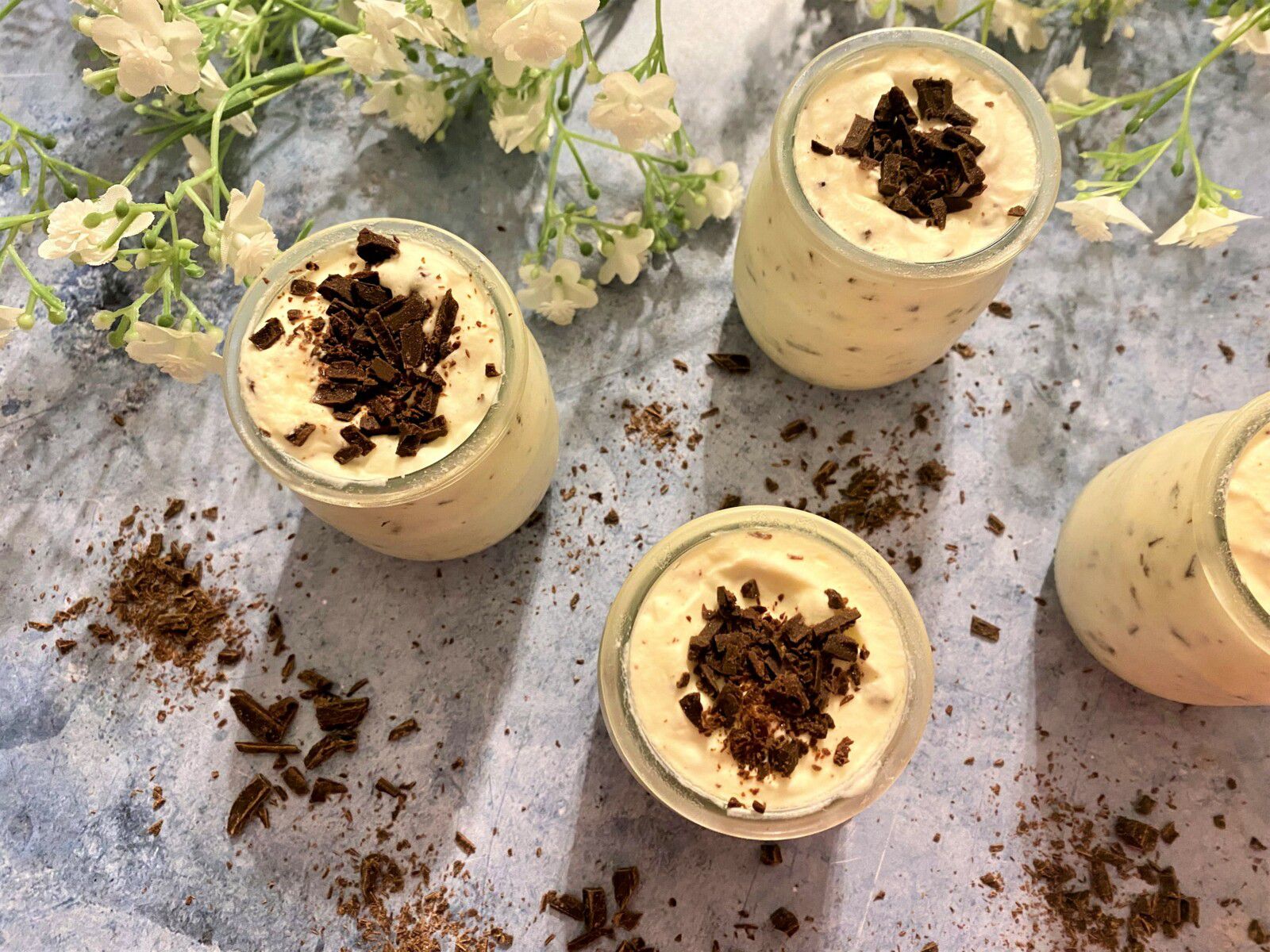 Mousse stracciatella de Cyril Lignac