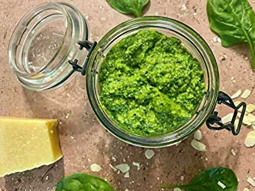 Pesto d’épinards aux amandes