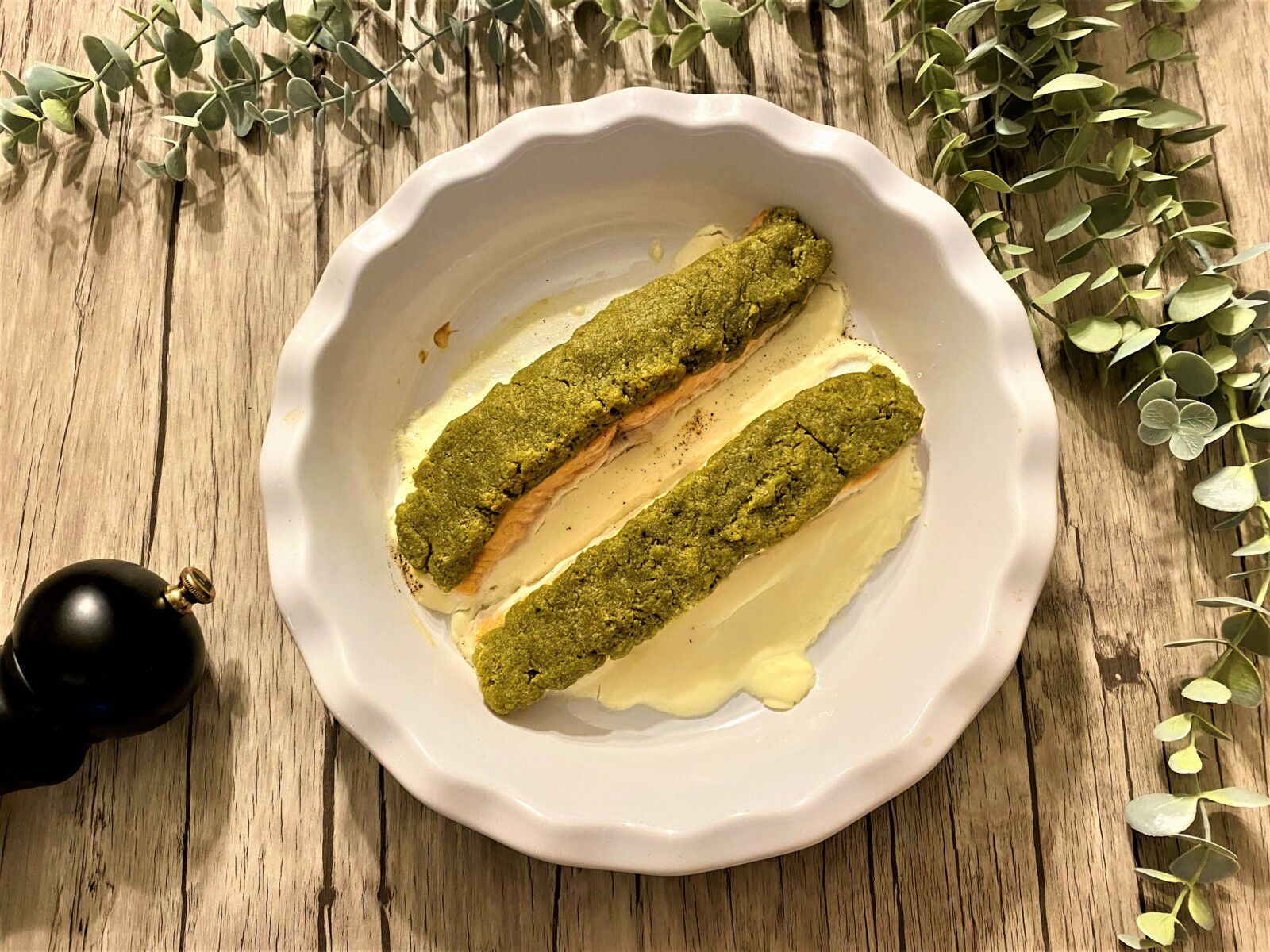 Saumon en croûte de pesto