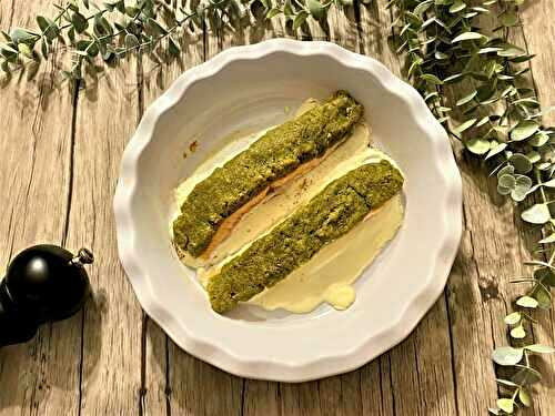 Saumon en croûte de pesto