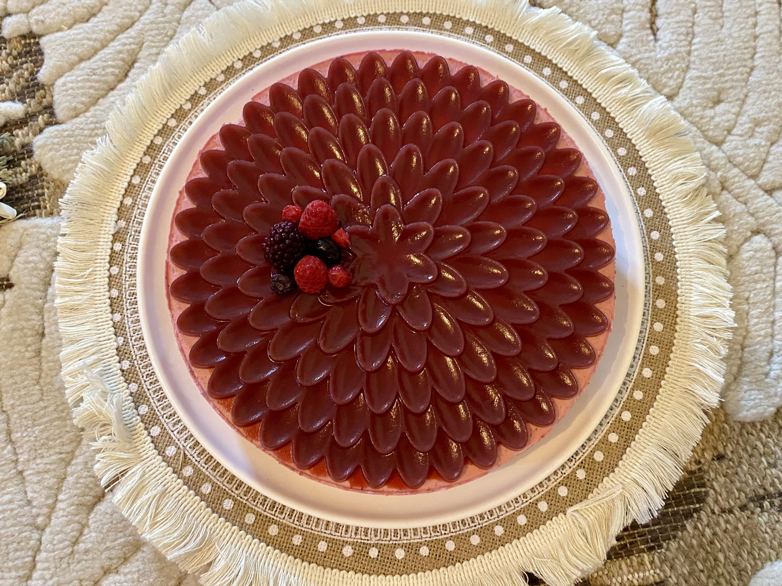 Bavarois aux fruits rouges
