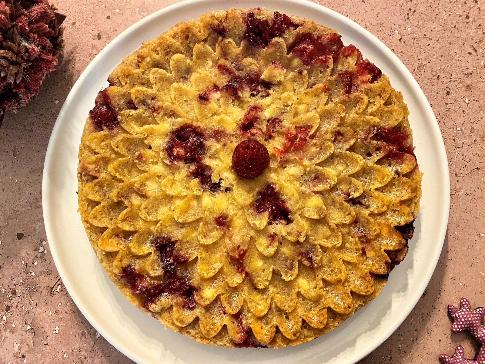 Cookie géant aux framboises et chocolat blanc