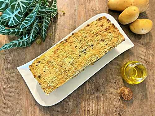 Gâteau de pommes de terre et haricots verts