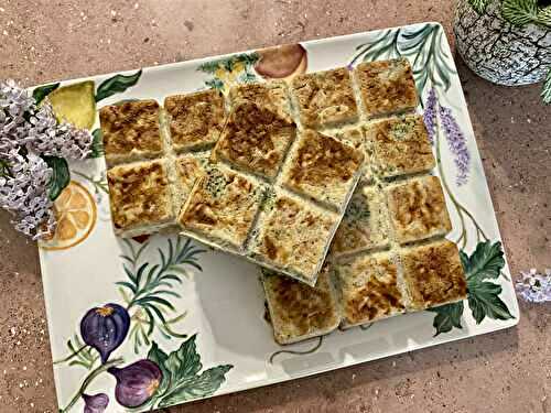 Quiche sans pâte aux poivrons, brocolis et jambon