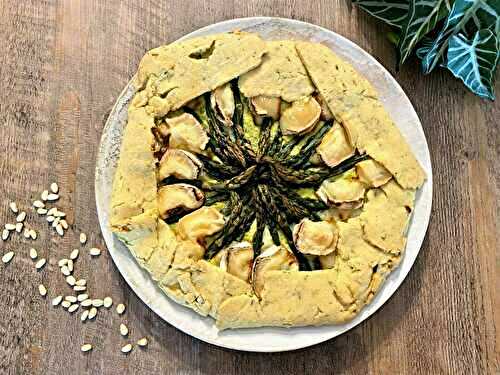 Tarte rustique aux asperges et au chèvre