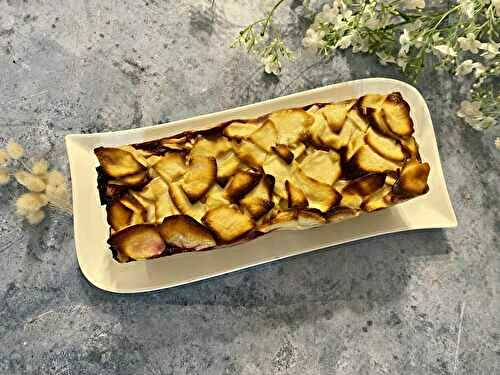 Gâteau invisible pomme, citron et myrtilles