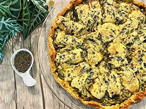 Tarte fine à la courgette et Fourme d’Ambert