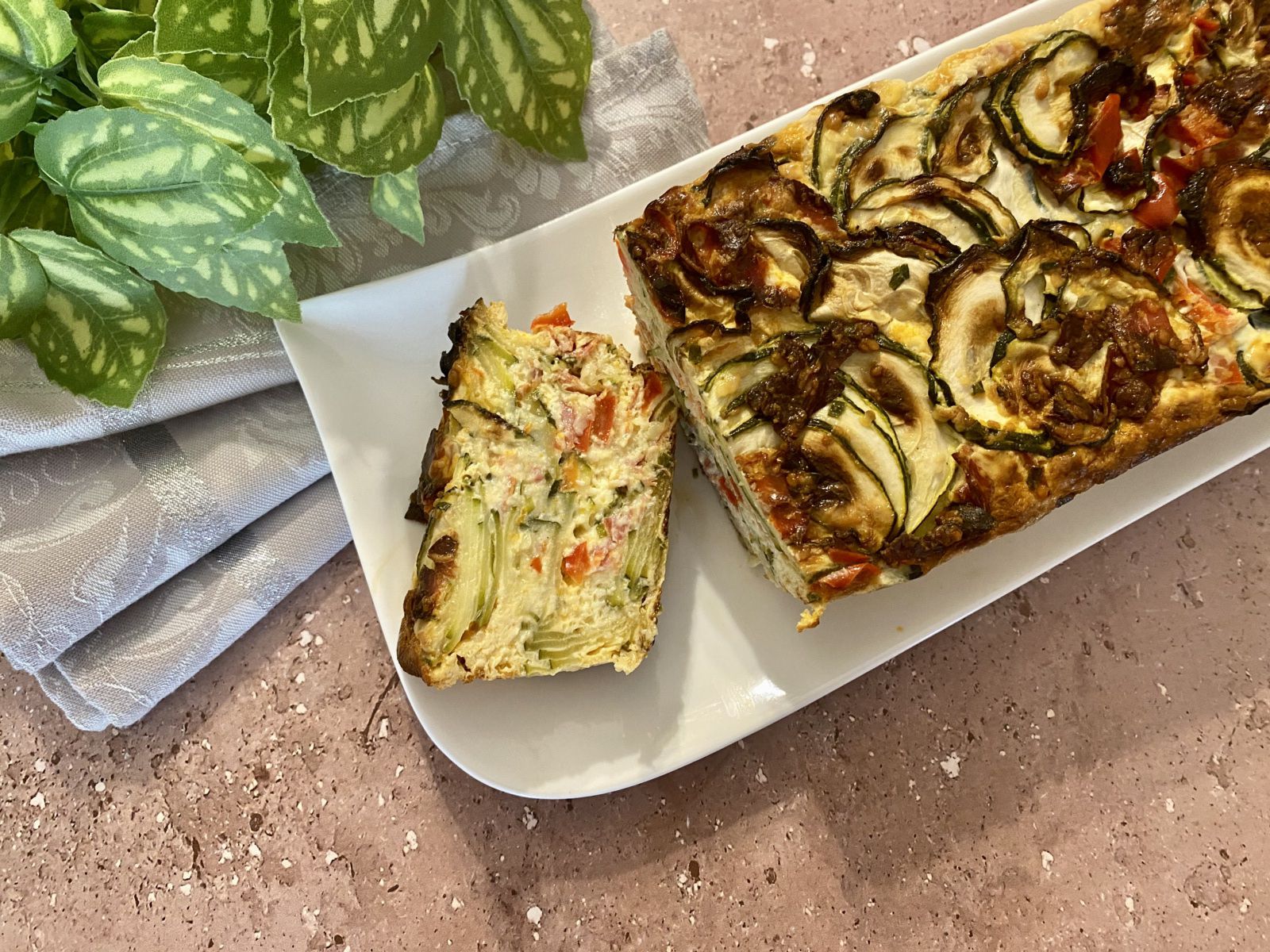 Terrine de courgettes au chorizo