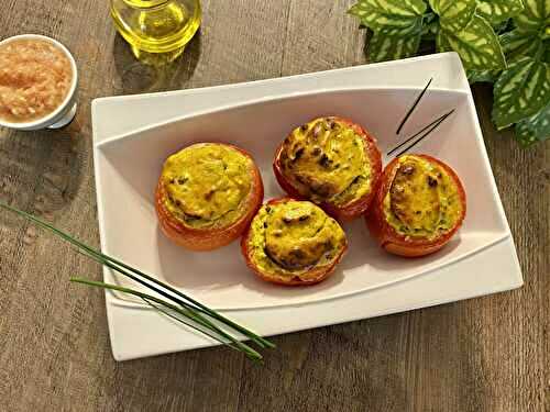Tomates soufflées à la ricotta et au curry