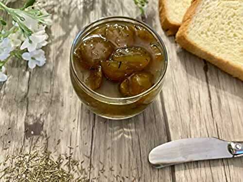 Confiture de mirabelles au thym