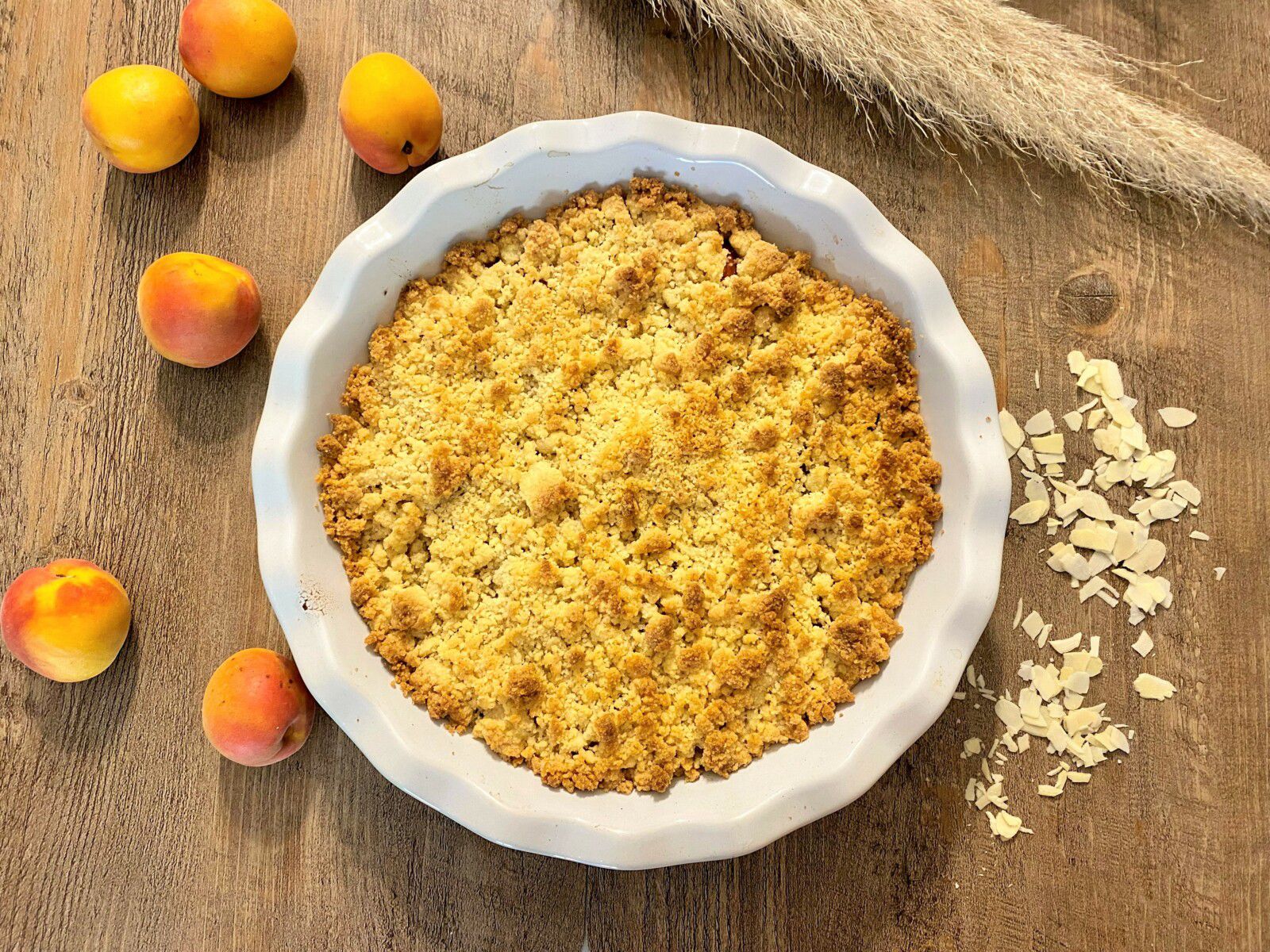 Crumble à l’abricot et à l’amande