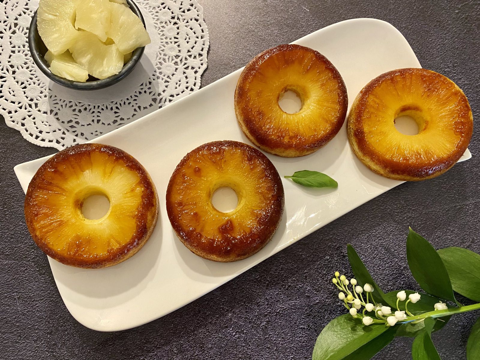 Gâteaux individuels à l’ananas