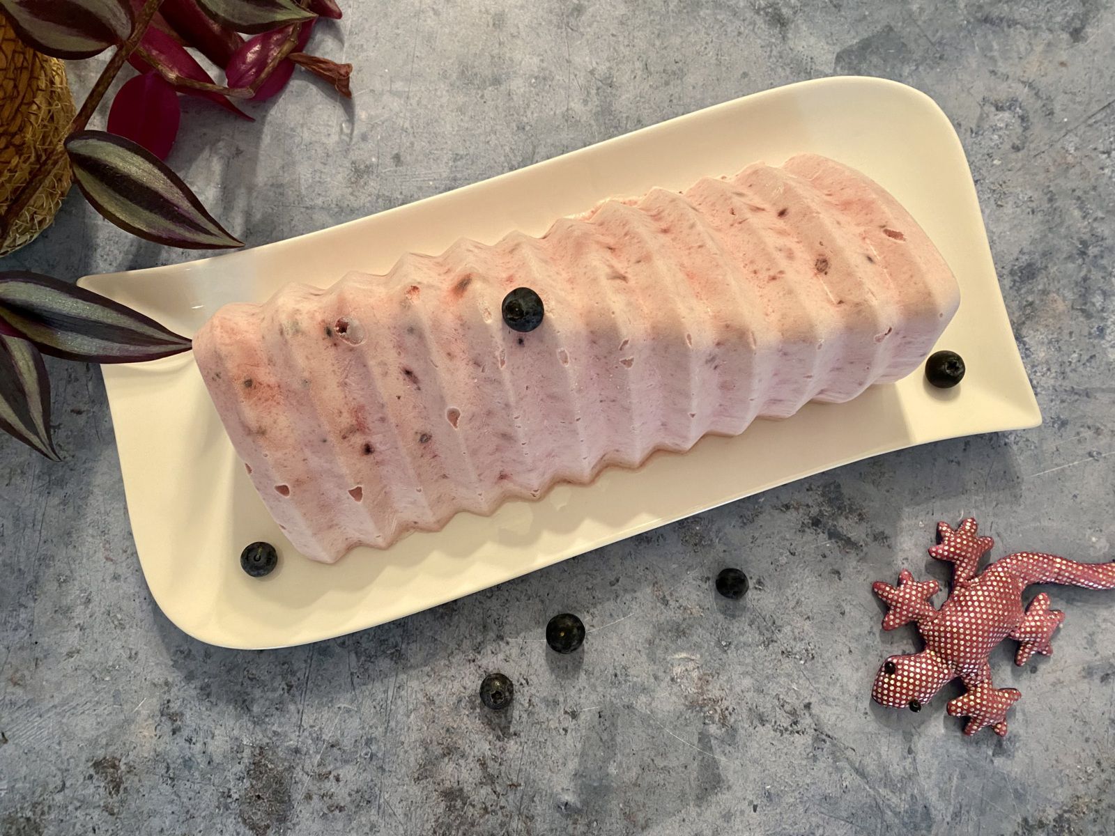 Glace au yaourt et aux fruits rouges