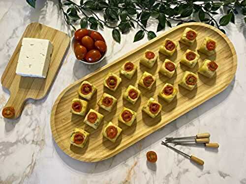 Mini cake à la feta et tomate cerise