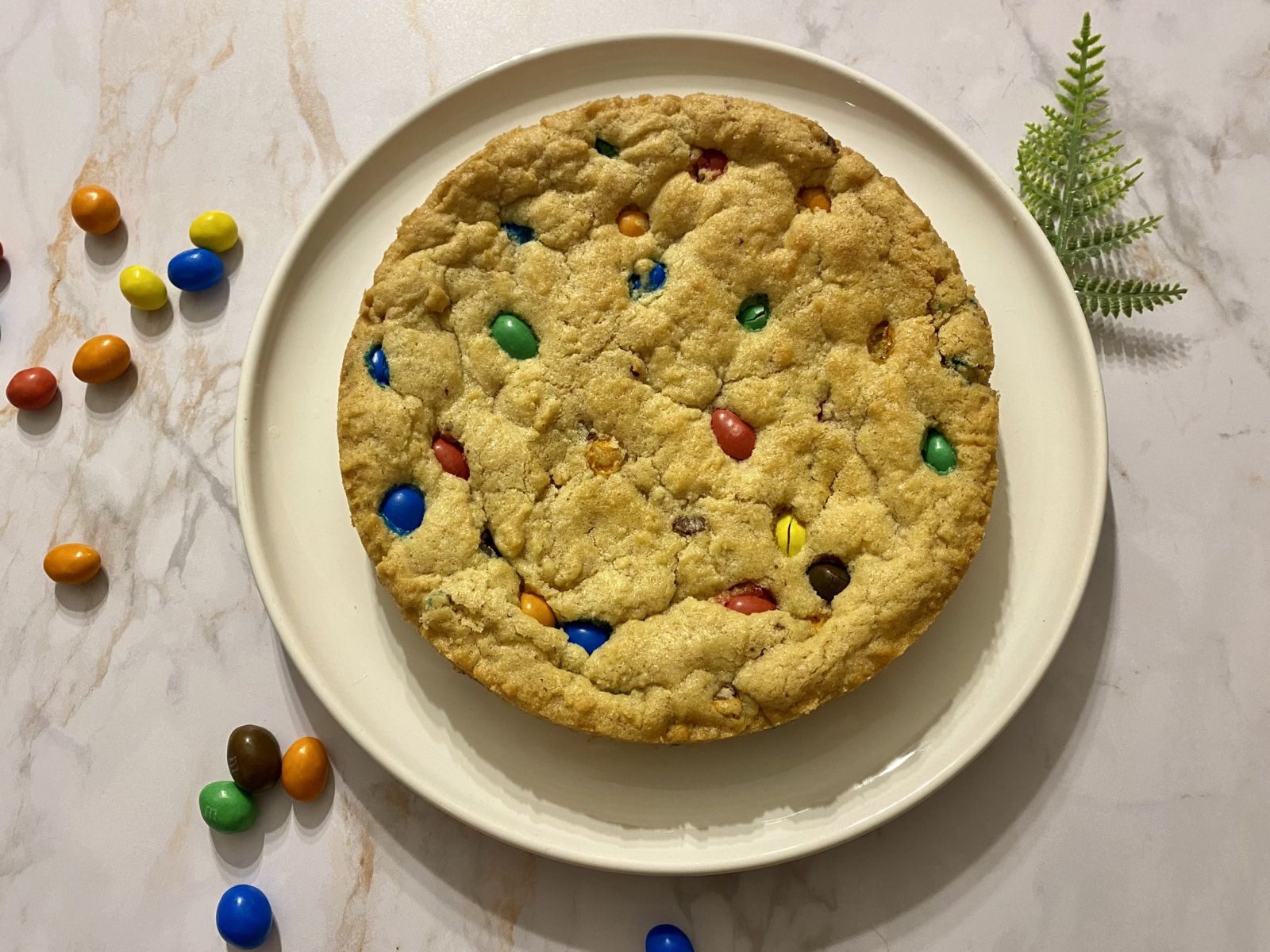 Cookie géant aux M&M’s