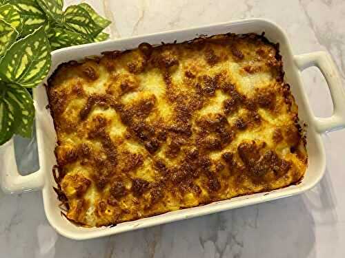 Gnocchi gratinés, sauce tomate et chorizo