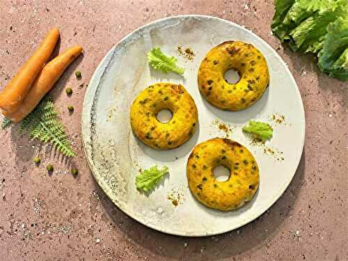 Flans de carottes aux petits pois et curry