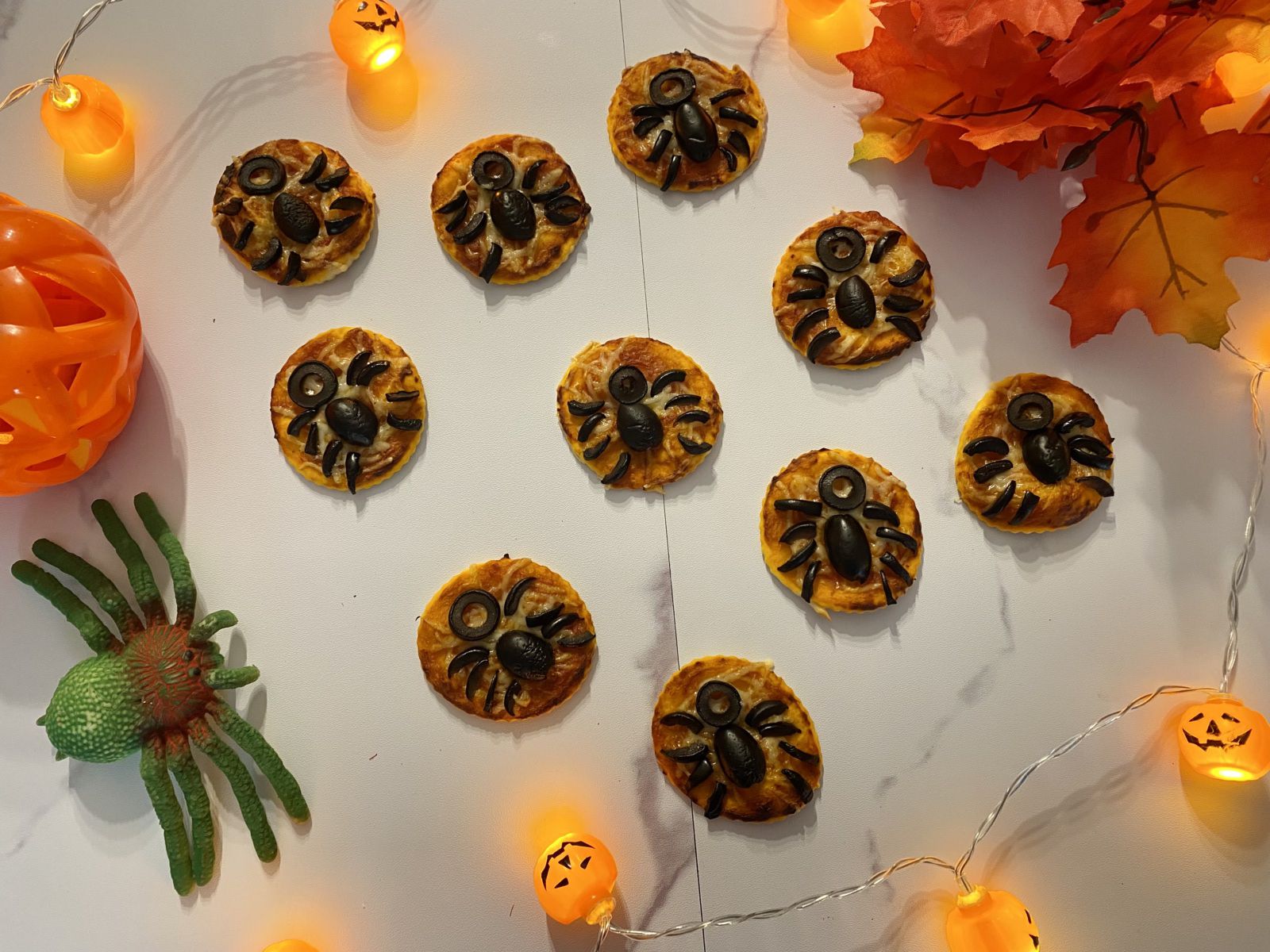Pizza araignée pour Halloween 🎃