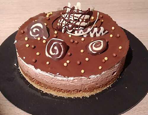 Gâteau trois chocolat