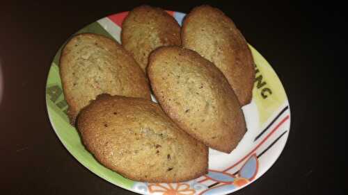 Mes petites madeleines amandes et noisettes