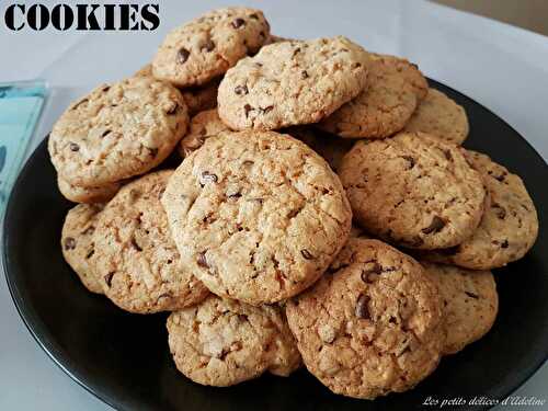 Cookies pralin et pépites de chocolat