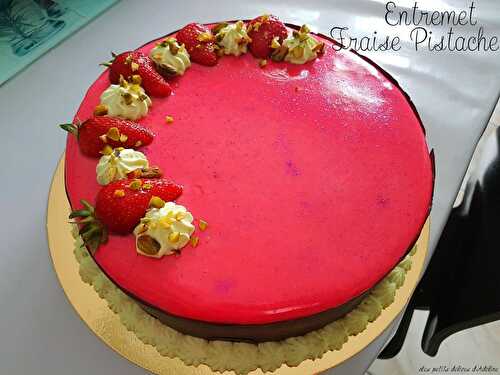 Entremet Fraise Pistache