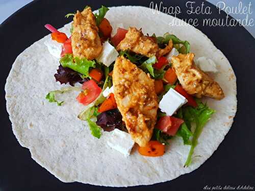 Wrap Feta Poulet sauce moutarde