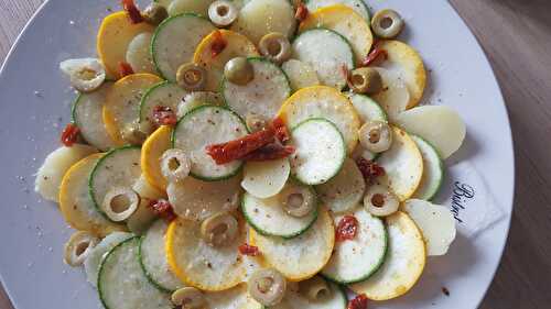 De la courgette crue pour une entrée fraîche d'été