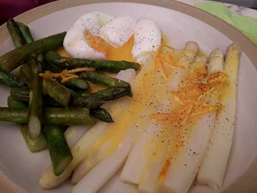 Des asperges avec une sauce à l'orange : hommage à mon ami Philippe