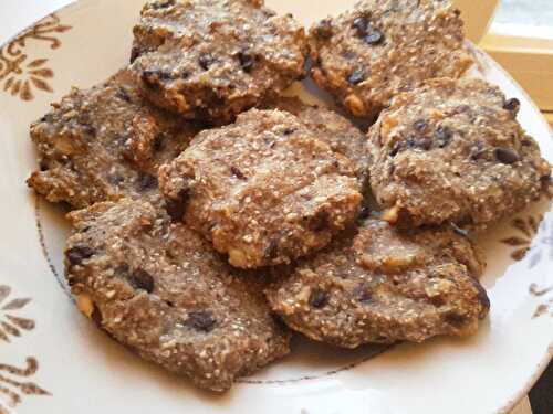 Des cookies sans beurre, sans sucre, sans oeuf et sans farine mais pas sans goût