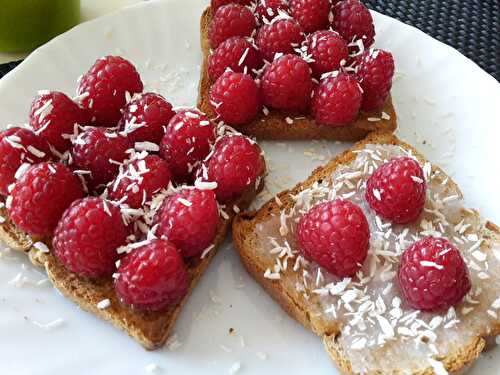 Des tartines fruitées pour le matin