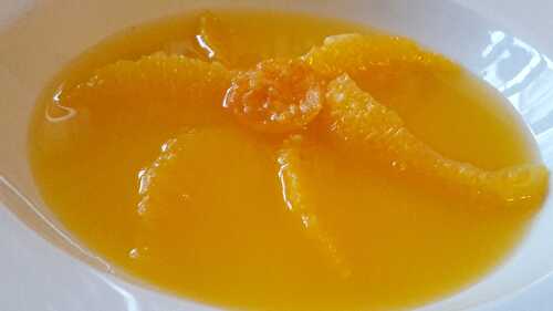 Soupe à l'orange et aux kumquats