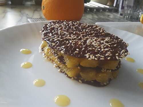 Un millefeuille à l'orange mais tellement gourmand