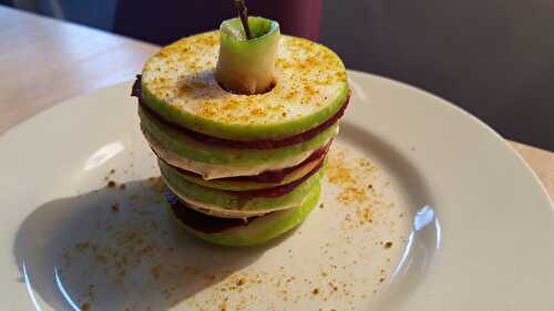 Un millefeuille végétarien très frais