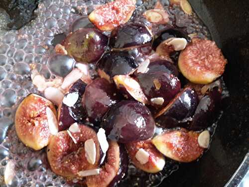 Une petite gourmandise aux figues et au miel en dessert