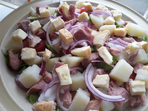 Une salade vosgienne en version allégée en graisses