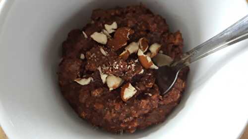 Une version chocolatée du porridge du matin : miam