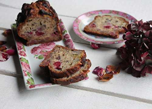 Banana bread à la framboise