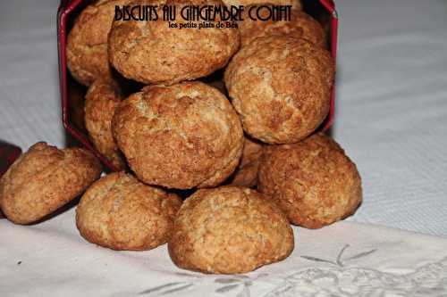 Biscuits au gingembre confit - Les petits plats de Béa