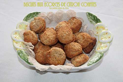 Biscuits aux écorces de citron confites