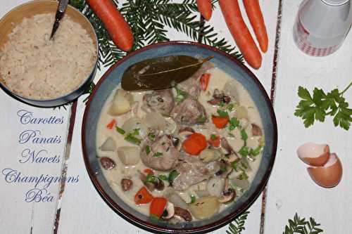 Blanquette de veau aux légumes d'hiver