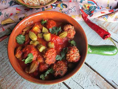 Boulettes de boeuf aux bamya  - recette égyptienne - balade égyptienne (4) le temple de Louxor