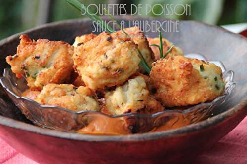 Boulettes de poisson sauce à l'aubergine et spaghetti de quinoa