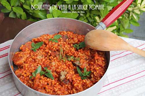 Boulettes de veau  et ebly à la sauce tomate - Balade à Rome (4) l'église San Luidi Dei Francesi