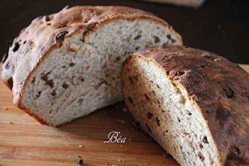 Brioche à la farine de châtaigne, figues et noisettes