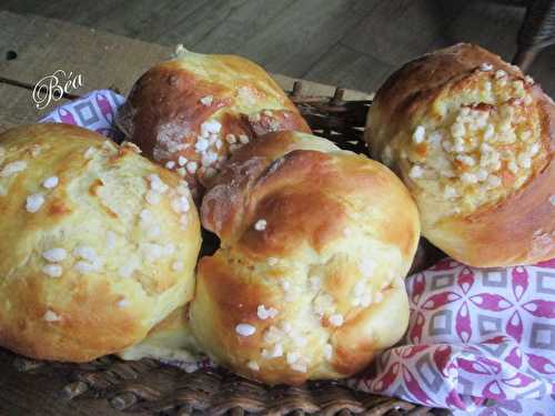 Brioches à la fleur d'oranger et sucre perlé à la MAP