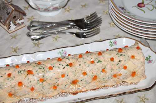 Buche au saumon et aux crevettes