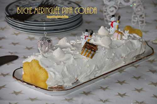 Bûche meringuée  pina colada